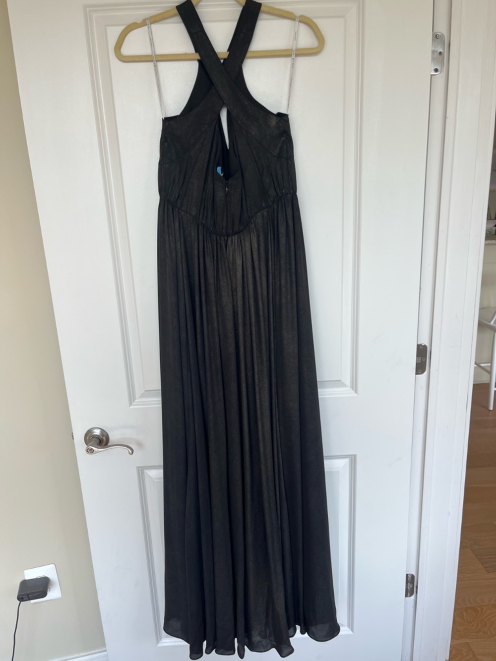 Halston Heritage Cross Back Maxi Dress - Picture 2 of 5